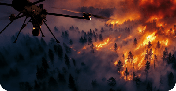 Drone Putting Out Fire